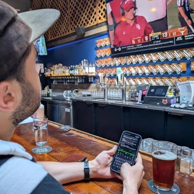 Using claude to code at a bar on my phone