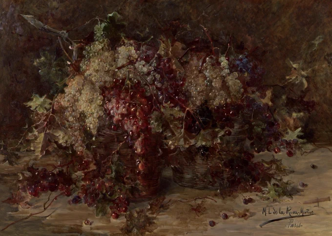 “Uvas de España”, María Luisa de la Riva. Museo del Prado