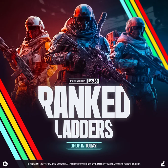 LAN  is a competitive network and tournament framework for PvP-focused ranked games for players to play together or face off against each other! Play Ranked Matches > Gain ELO > Rank Up!