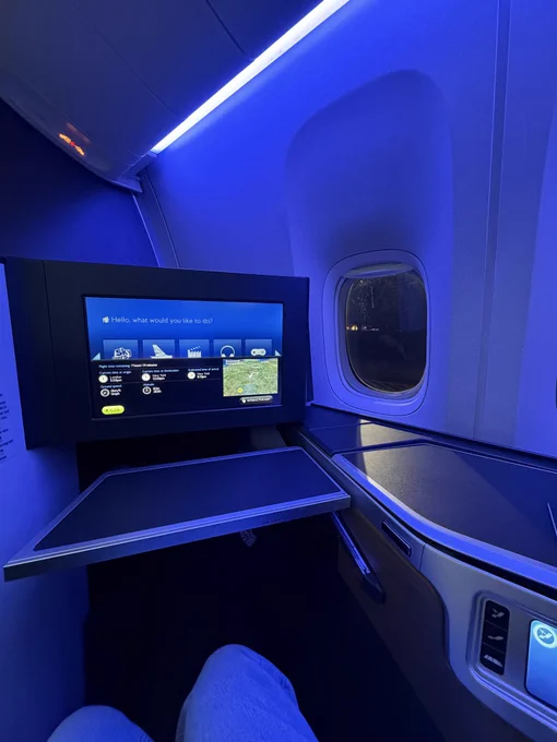 View from a plane seat
