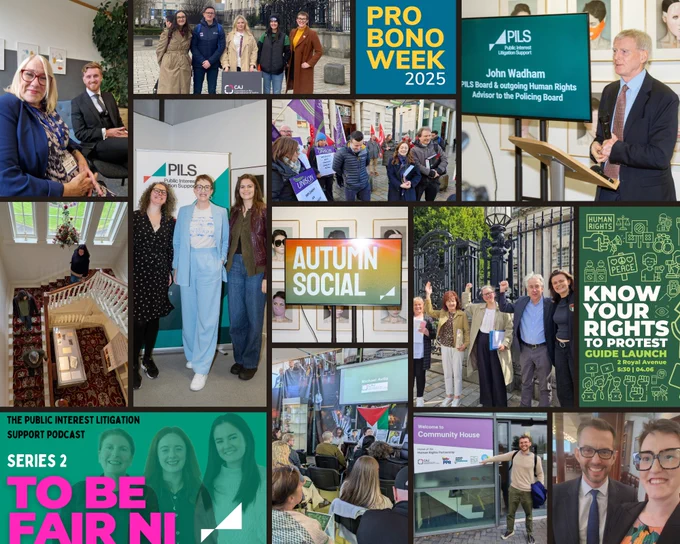 A colourful photo collage featuring exciting and important moments in 
PILS' 2025.