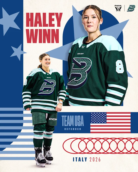 Haley Winn representing USA at Winter Olympic Games.