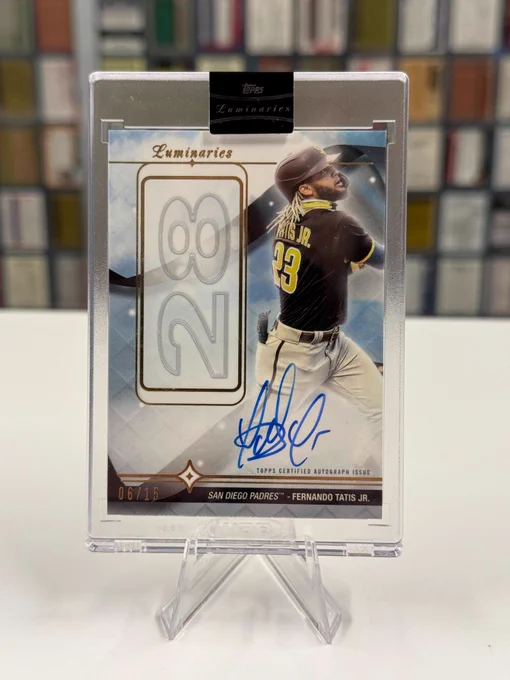 2023 Topps Luminaries Home Run Kings Autographed Card
Fernando Tatis Jr., San Diego Padres (06/15)
MLB 1st Half HR Record for SS (2021)