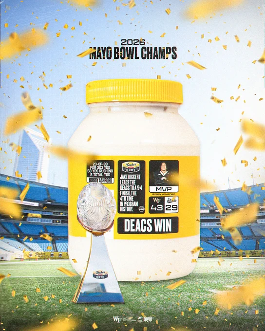 Mayo Bowl Champs Graphic! 