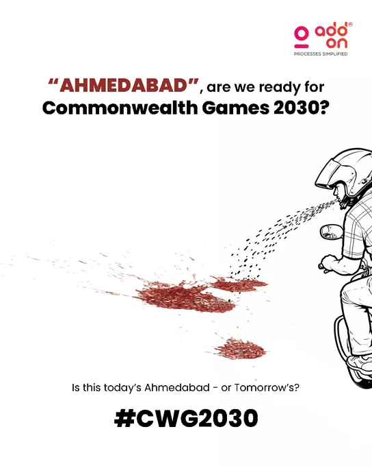 “Global spotlight demands local discipline.
Spitting today questions Ahmedabad’s readiness for #CWG2030”
.
@AmdavadAMC  @CMOGuj @SwachhBharatGov  @MoHUA_India @AhmedabadPolice 
.
#Ahmedabad #CleanAhmedabad #CivicSense #SwachhBharat #UrbanIndia