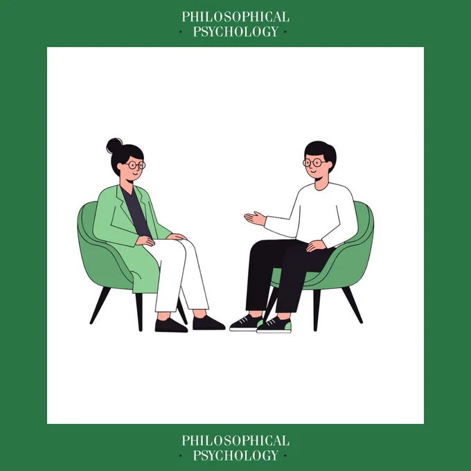 Two people talking