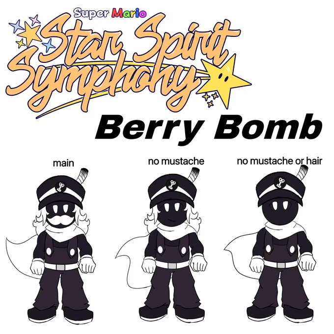 @moonkekii - helped with the main logo. support his future projects as well as him he’s a very good person!

@ehmu_h - helped make an early version of Berry’s ref as well as helped with the design I pitched. tweaked a few things of the early ref but nonetheless support him too!