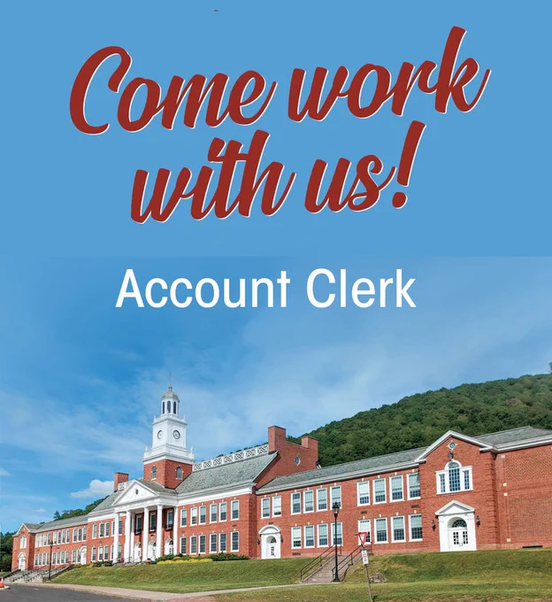Come Work With Us! Account Clerk