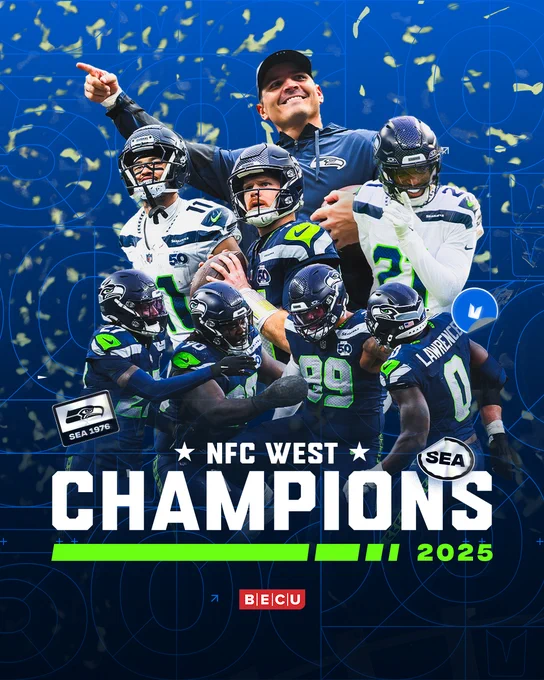 Seahawks are NFC West Champions