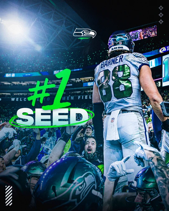 Seahawks are the No. 1 SEED!