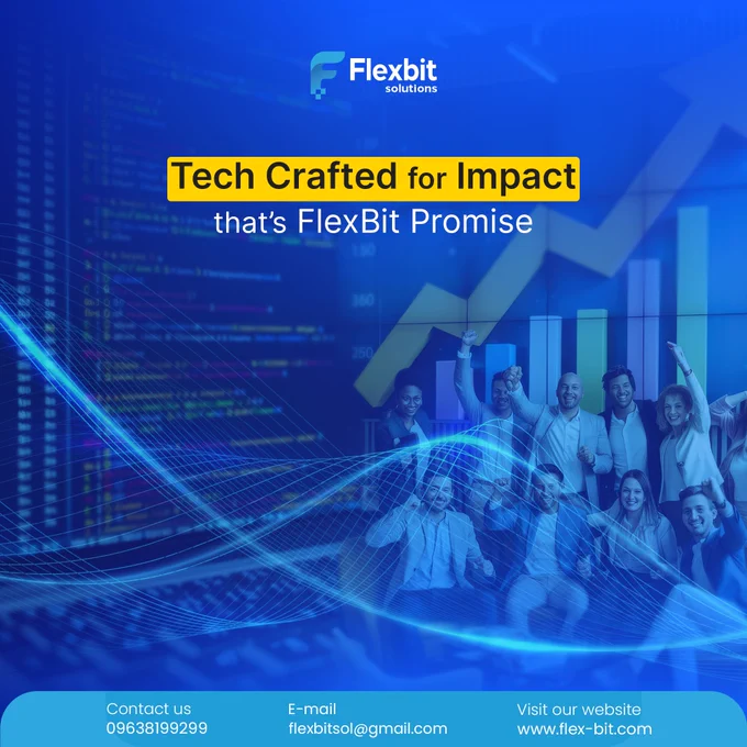 Tech Crafted for Impact that FlexBit Promise.
Our services:
 ✅Custom Software
 ✅SaaS Solution
 ✅Mobile Application
 ✅Web Application
Let’s code your dream into reality.
Get in touch with us:
🌐: www.flex-bit.com
📧: flexbitsol@gmail.com
📞: 09638199299
.
.
.
#flexbitsolutions #x #xpost #softwarecompany #softwaredesign #softwaredevelopment #webdesign #WebDevelopment #websitetraffic #websitedevelopment #ecommerce #ecommercebusiness #EcommerceGrowth #businessgrowth #businesssuccess #trendingwebsite #trendingecommercedesign #trendingecommercedevelopment #Trendingsoftwaredesign 