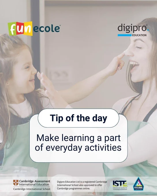 Happy Friday to All! 🥰

Take a moment to spark your child's curiosity while having fun. Ask them about their interests, invite them to engage in their favorite activity with you, and explore something new together: count items, discover colors, and learn new words.

----

#learningisfun #funtimes #education #educational #newchallenges #education #edtech #edtechchat #parents #parenting #teachers #schools #primaryschool #PrimaryEducation #primaryeducation #streams #digitalliteracy #algorithm #machinelearning #AI #ai #educationmatters #revolution #global #computing #robotics #worldwide #cyprus #digiproeducation #FUNecole #funecole