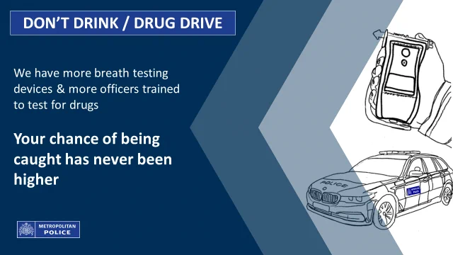 We have more breath testing devices & more officers trained to test for drugs

Your chance of being caught has never been higher
