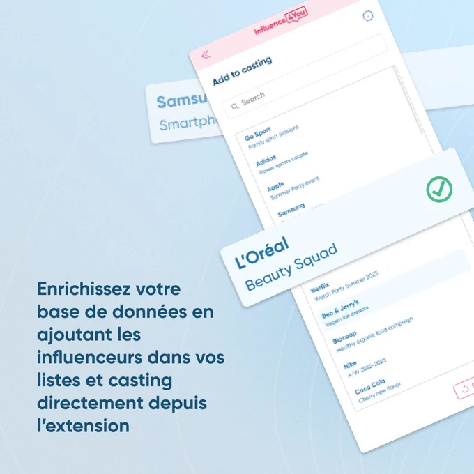 Accédez à toutes les stats influenceurs directement depuis Instagram, TikTok et YouTube avec notre Plugin gratuit !


