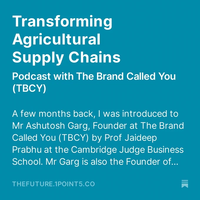 Transforming Agricultural Supply Chains Podcast
