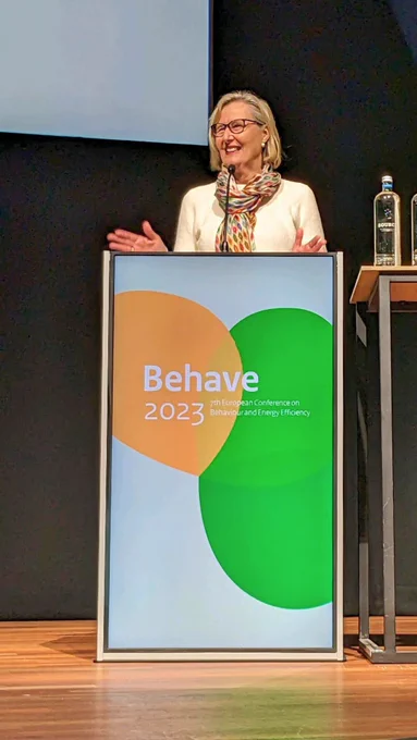 Kristina Haverkamp, Managing Director German Energy Agency (dena), opens the Behave conference 2023 with her keynote.