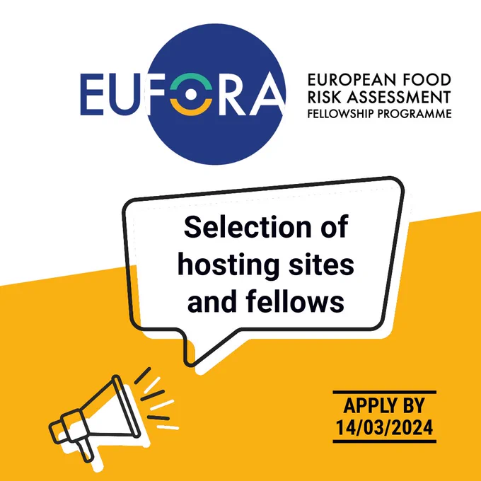 EU-FORA – The European Food Risk Assessment Fellowship Programme

Apply by 14/3/24