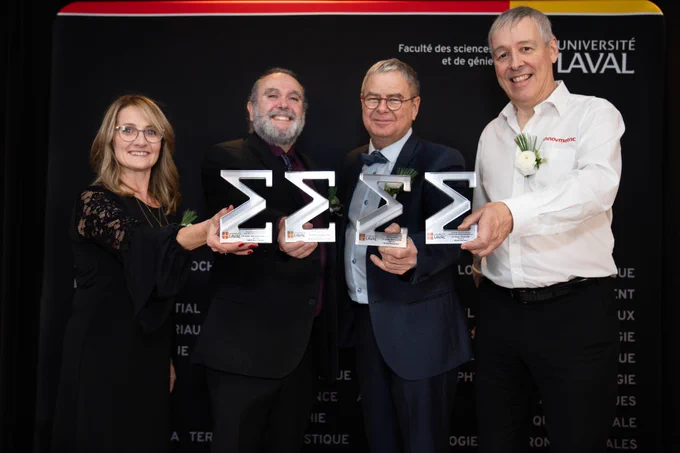 Kathy Champagne, Frédéric-Georges Fontaine, Normand Voyer et Marc Soucy à la cérémonie des Prix Summa 2023
