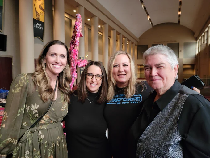 Lunarlab co-founders, Kelli Lucas and Elizabeth Anderson with event pannelists Robin Hunt and Gini von Courter.