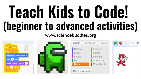 Screenshots from student coding projects