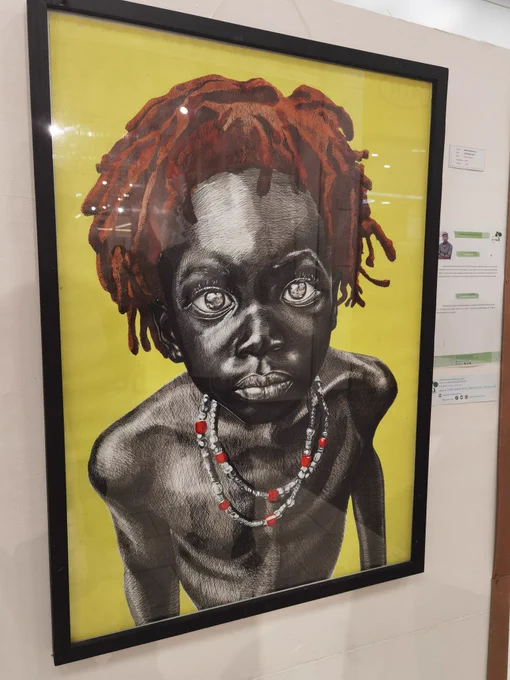 <<Répondez-moi>>, de l'artiste Kenn. Œuvre exposée pour le compte de l'exposition collective "Appropriation". 