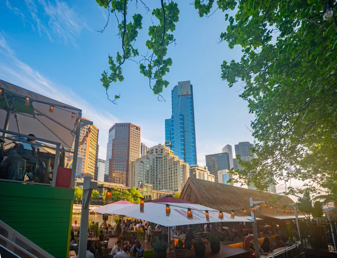 A photo of the cityscape of Melbourne. 