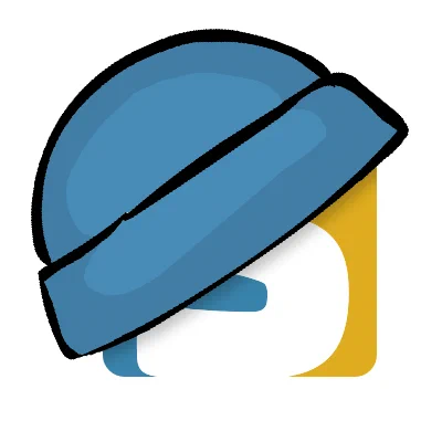SELF-Logo with Blue Beanie