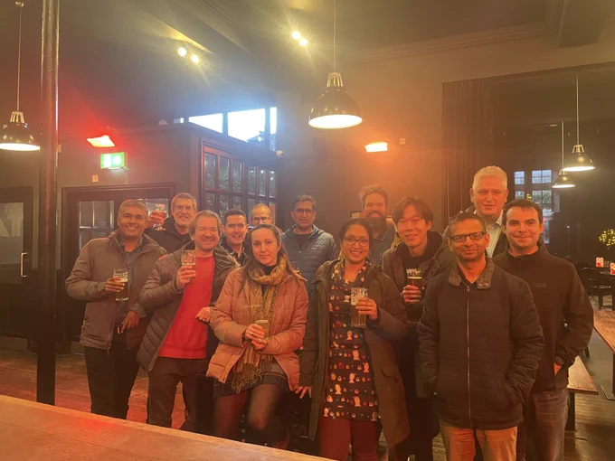 MRC PPU group leaders in a 'cheers' pose