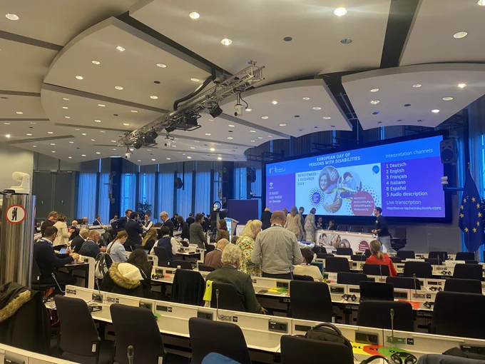 Room of the European Day of Persons with Disabilities 2023 conference at the European Commission