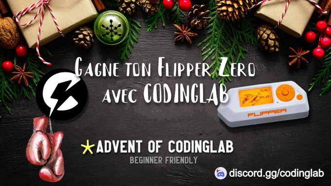 discord.gg/codinglab - Challenge Giveway - Flipper Zero - Advent of code - 2023