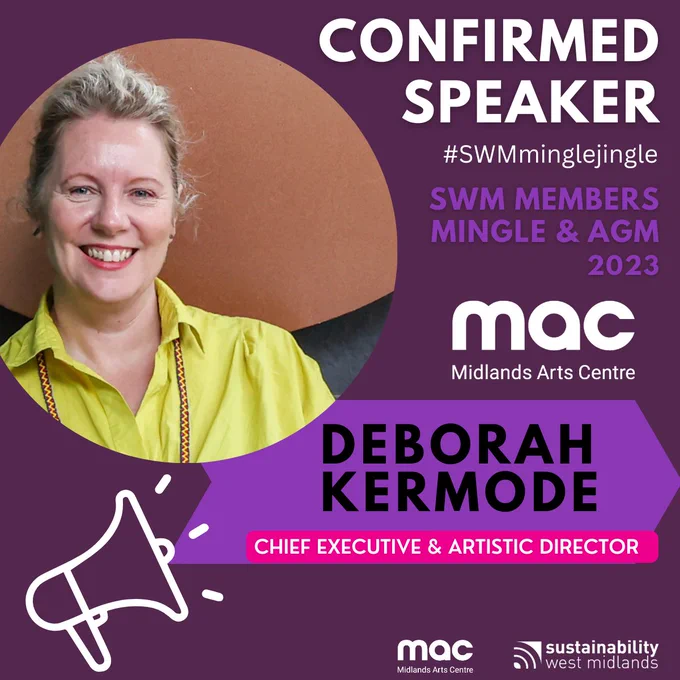 Confirmed Speaker: Deborah Kermode at the SWM Members Mingle & AGM | 05 December | Midlands Art Centre
