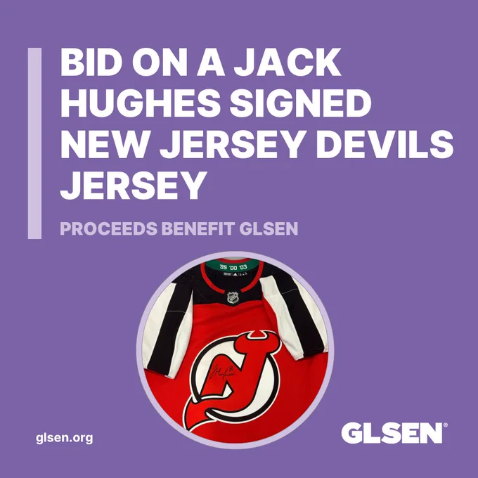 Bold white text reads "Bid On 2 Tickets to see the LA Kings   Signed Memorabilia" and features an image of signed photograph of a hockey player.