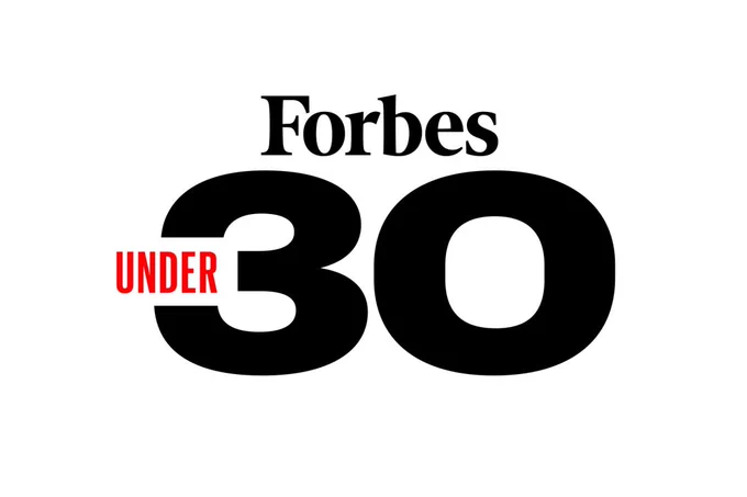 Forbes 30 under 30 graphic