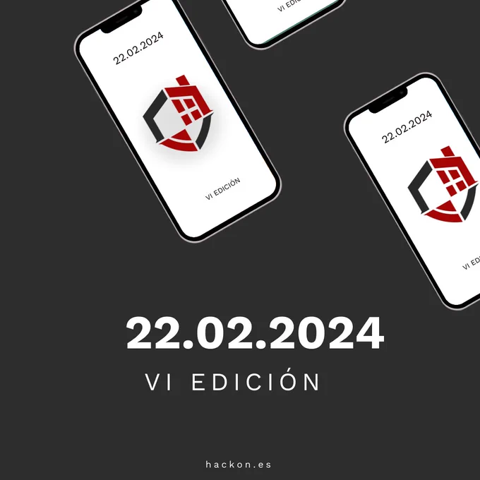 Imagen con la fecha de la sexta edición de la HackOn, el 22 de febrero de 2024.