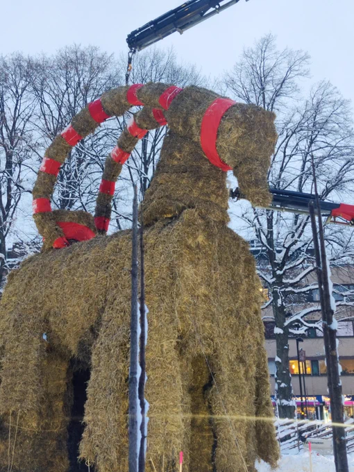 Gävlebocken, the worlds largest straw goat