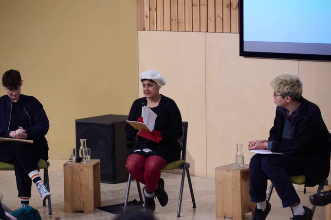 Anthony Vahni Capildeo reading at the event