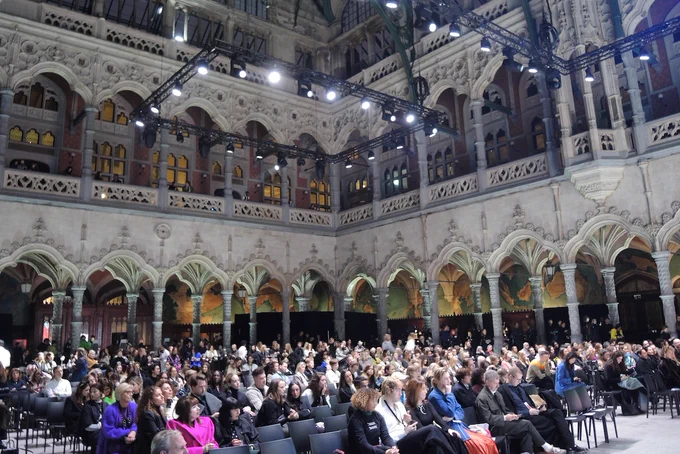 The audience at Fashion Talks in Antwerp, Belgium