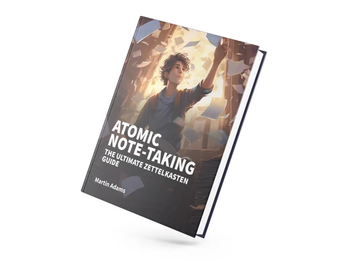 Cover image of the Atomic Note-Taking ebook available at https://www.atomicworkflows.com/atomic-note-taking/
