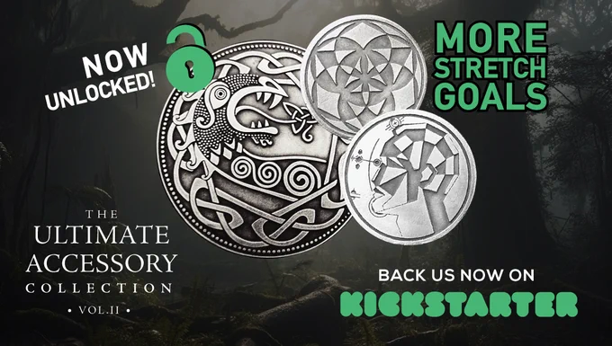 2 FLIP COINS | Diameter: 1.57''(40mm) | Thickness 0.11'' (3mm)
AND A SILVER VIKING DRAGON | Diameter:3.54''(90mm)