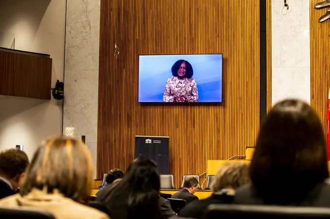 Rhoda Weeks-Brown, General Counsel and Director of the Legal Department, International Monetary Fund addressed the audience via video.