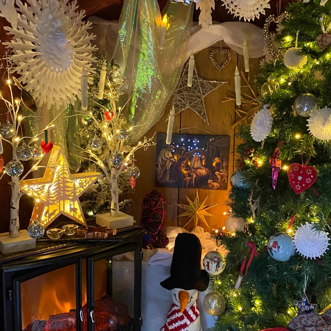 Santa's Christmas grotto at the ROSE clubroom