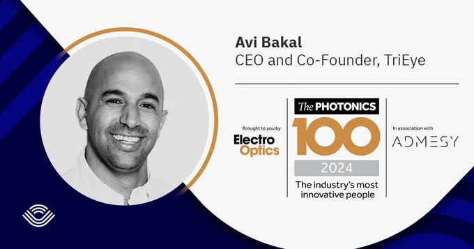 TriEye CEO Avi Bakal was named one of the Photonics100