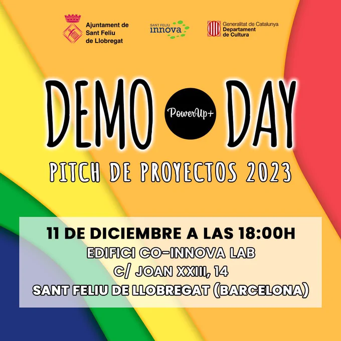 Demo Day de PowerUp Plus, la primera pre-incubadora de videojuegos española con perspectiva de género para mujeres y personas del colectivo LGTBIQ . Apúntate a nuestro acto de clausura el próximo 11 de diciembre en Sant Feliu de Llobregat o síguelo en Twitter a partir de las 18h. ¡Te esperamos!
