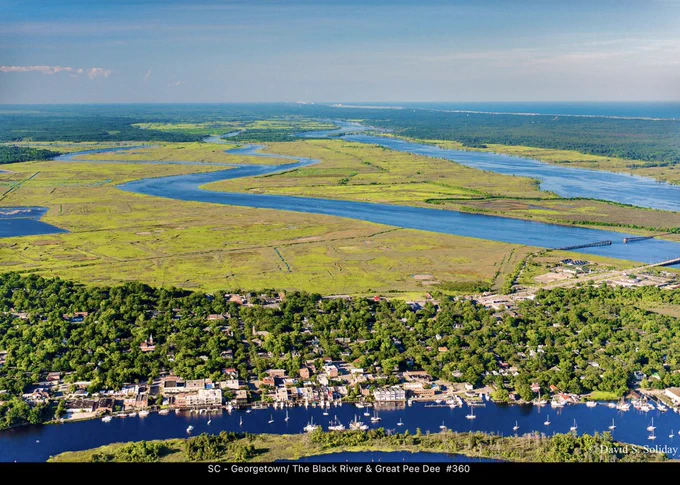 Remnants of the rice field around the city of Georgetown, SC.