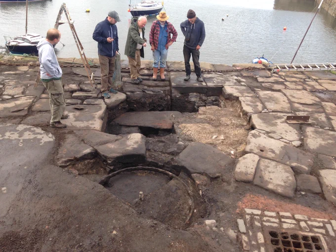 Waggonway excavations, Cockenzie © 1722 Wagonway Heritage Group