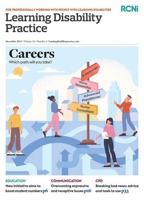 An illustration showing adults looking up and walking on different paths. In the middle is a sign indicating career directions to take: nurse consultant, advanced practitioner, nurse researcher and lecturer.