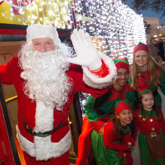 Santa and his elves