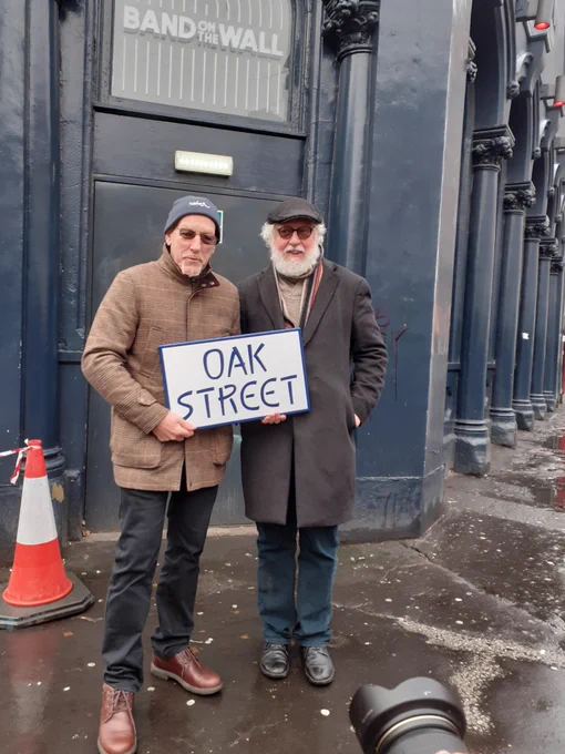 Tim and Liam with their new street name design