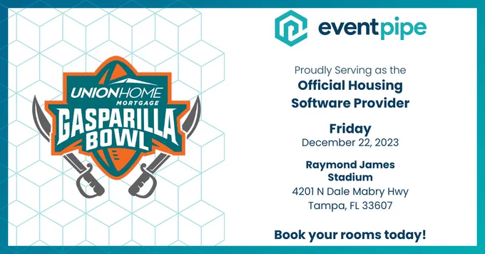 EventPipe Proudly Serving as Official Housing Software Provider at the Gasparilla Bowl