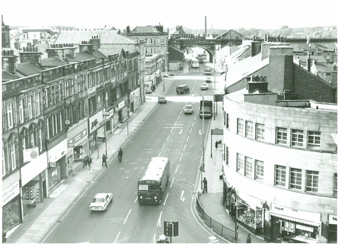 View of Blackburn Road, Accrington (1970s)
